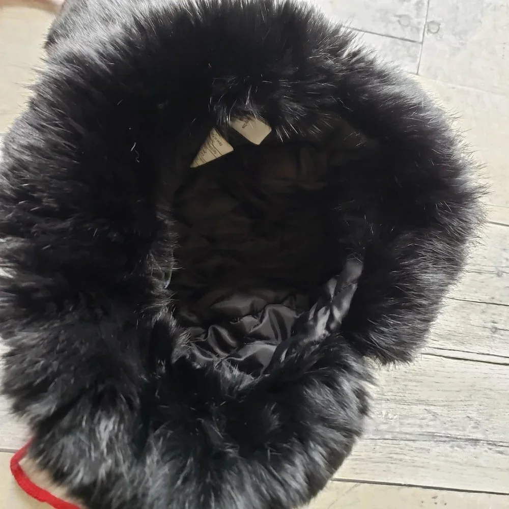 NWT - Hatterdashers Natural Fur Quilt Lined Trapper Hat
